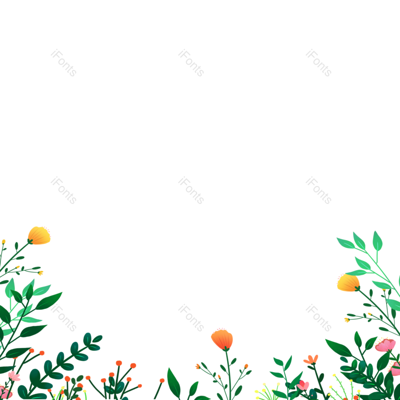 叶子图片,元素元素,素材PNG,花丛免抠素材